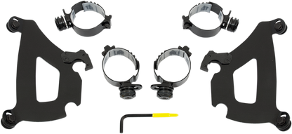 MEMPHIS SHADES Bullet Mounting Kit - Warrior - Black MEB1991
