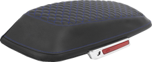 SADDLEMEN Saddlebag Lid Covers - Dragon Scale - Blue Stitch - FLH/FLT '14-'25 L870-14-20901