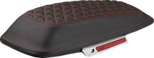 SADDLEMEN Saddlebag Lid Covers - Tri-Gripper - Orange Stitch - FLH/FLT '14-'25 L870-14-21103