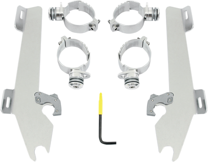 MEMPHIS SHADES Batwing Trigger Lock Mounting Kit - M50 - Polished MEK1990