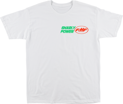 FMF Gnarly Power T-Shirt - White - Medium SP26118900WHTM