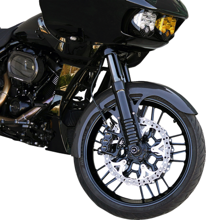 ARLEN NESS Front Fender - Wrapper - 21" - Carbon Fiber/Gloss - HD Touring '14-'23 210-083