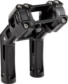 ARLEN NESS Wayback Risers - 7" - Softail - Black 520-066