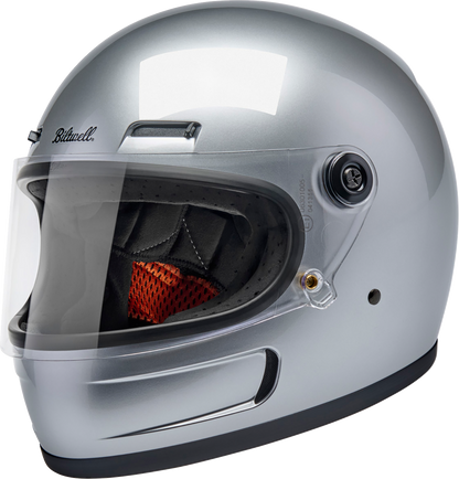 BILTWELL Gringo SV Helmet - Gloss Silver - Large 1006-107-504