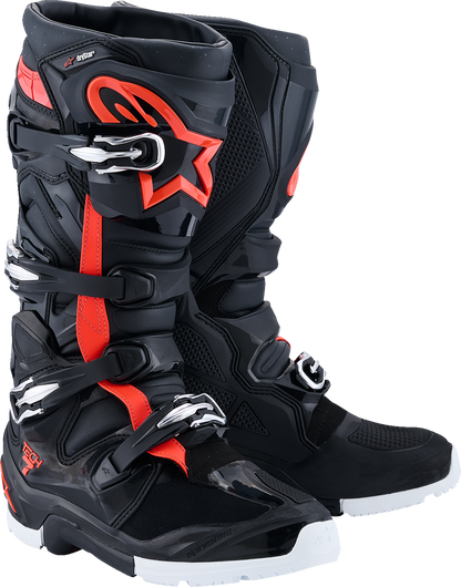 ALPINESTARS Tech 7 Enduro Drystar® Boots - Black/Red/White - US 10 / EU 44.5 2010526-1321-10