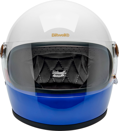 BILTWELL Gringo S Helmet - Apex - White/Red/Blue - Medium 1003-5124-503