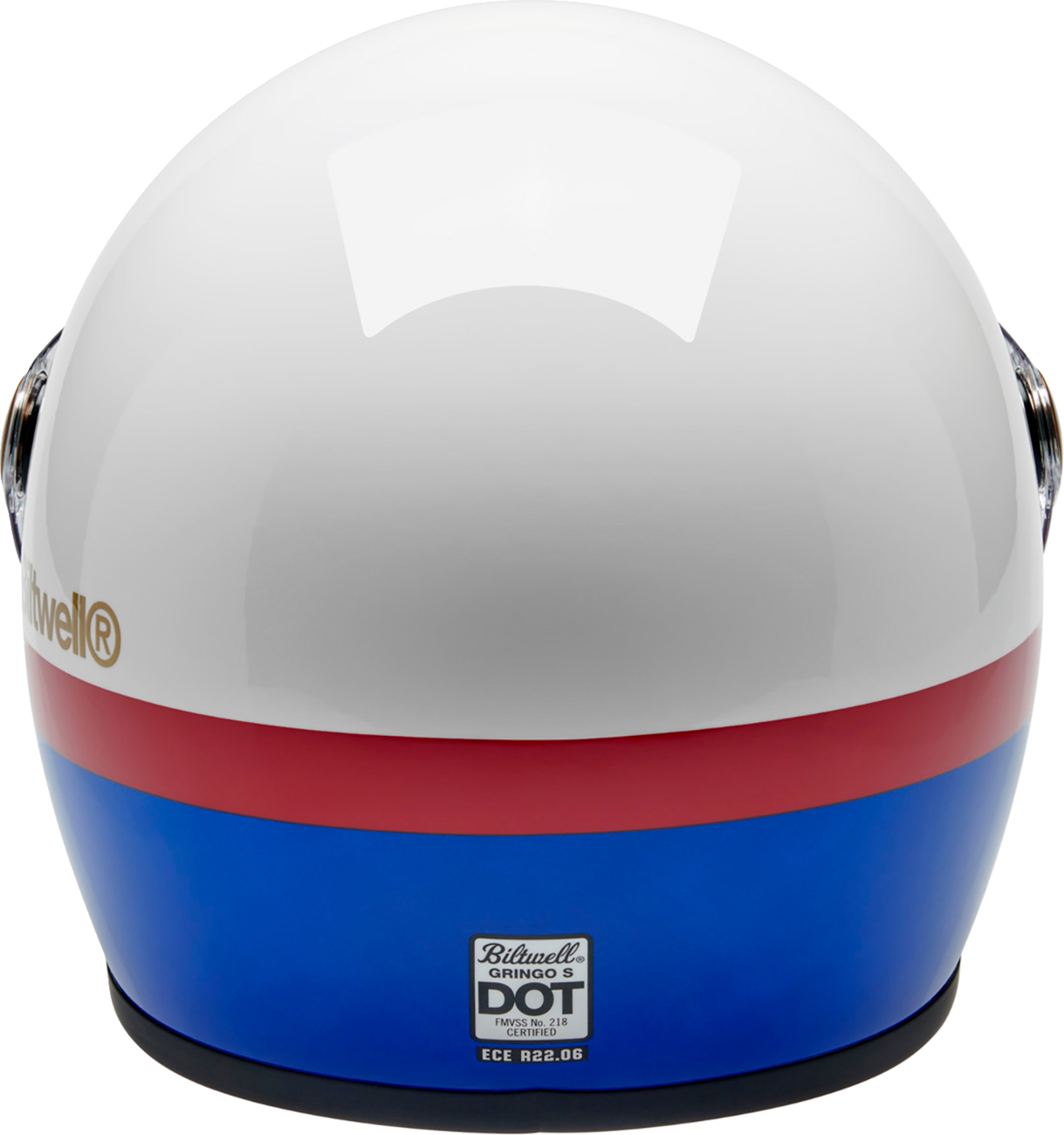 BILTWELL Gringo S Helmet - Apex - White/Red/Blue - Small 1003-5124-502