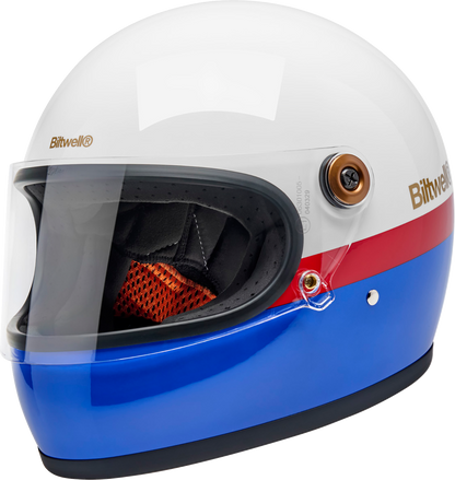 BILTWELL Gringo S Helmet - Apex - White/Red/Blue - XS 1003-5124-501