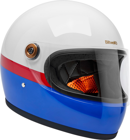 BILTWELL Gringo S Helmet - Apex - White/Red/Blue - 2XL 1003-5124-506
