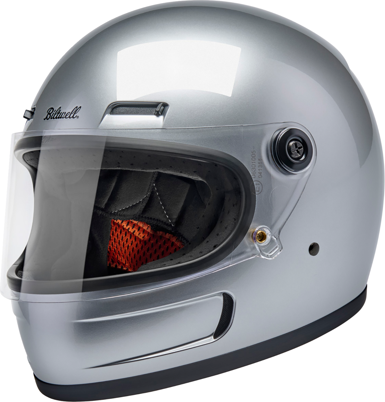 BILTWELL Gringo SV Helmet - Gloss Silver - XL 1006-107-505