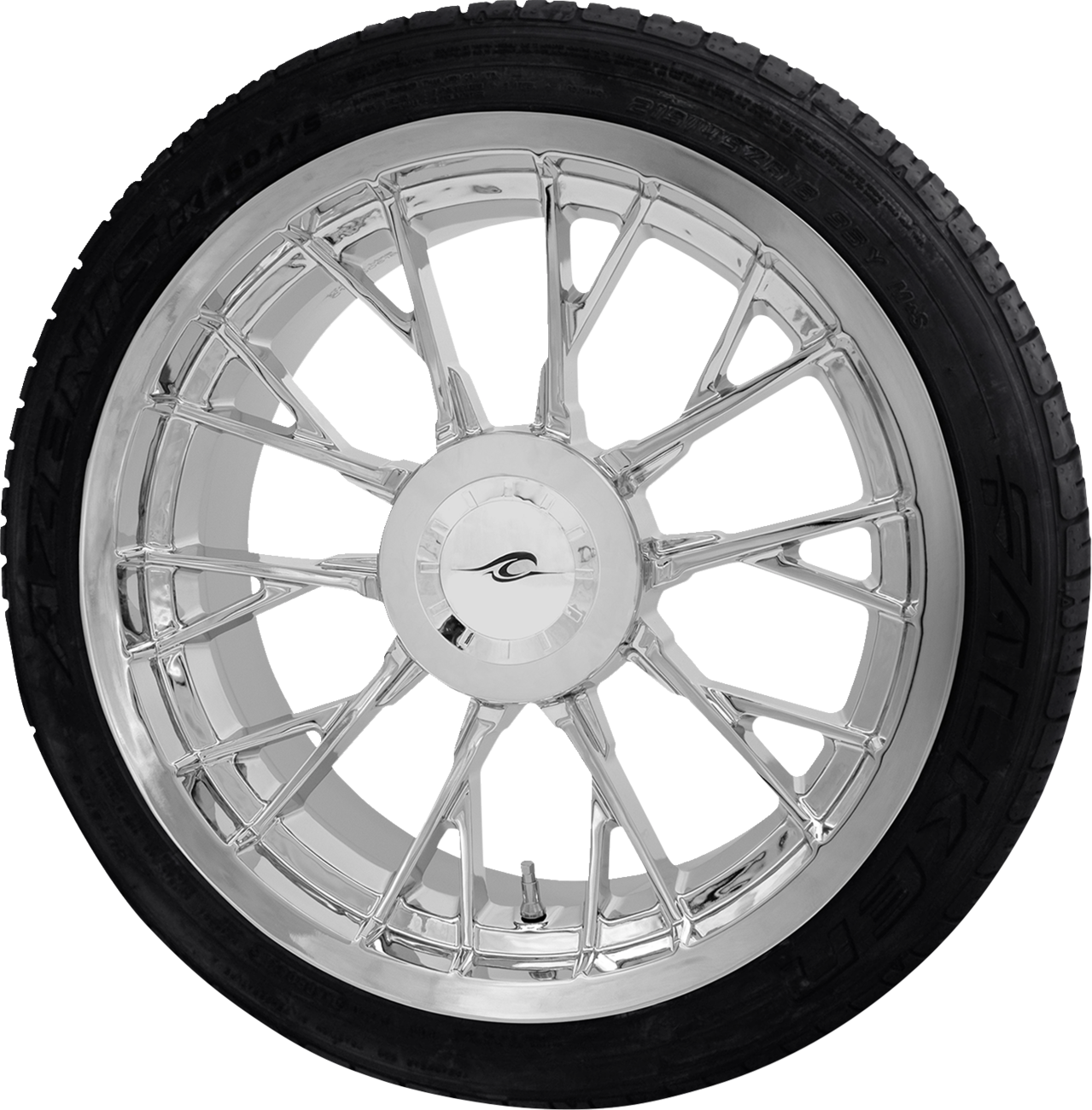 COASTAL MOTO Marlin 3D Rear Wheel - Chrome (18") | AE2 Tire 180/55B18 - Trike PKG-MAR-187T-CH