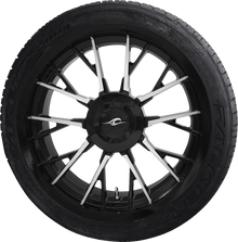 COASTAL MOTO Marlin 3D Rear Wheel - Black Cut (18") | AE2 Tire 180/55B18 - Trike PKG-MAR-187T-BC