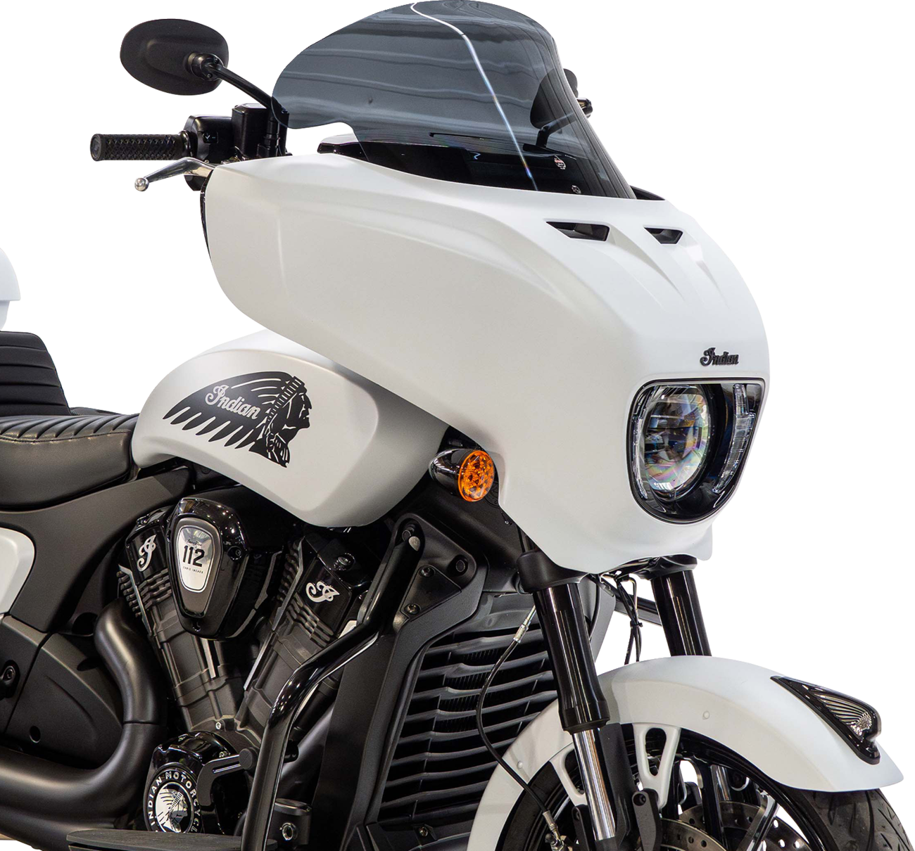 KLOCK WERKS Flare® Windshield - 12" - Dark Smoke - Chieftain PowerPlus/Roadmaster PowerPlus KWW-04-0658-DS