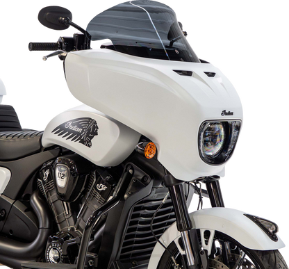 KLOCK WERKS Flare® Windshield - 12" - Dark Smoke - Chieftain PowerPlus/Roadmaster PowerPlus KWW-04-0658-DS