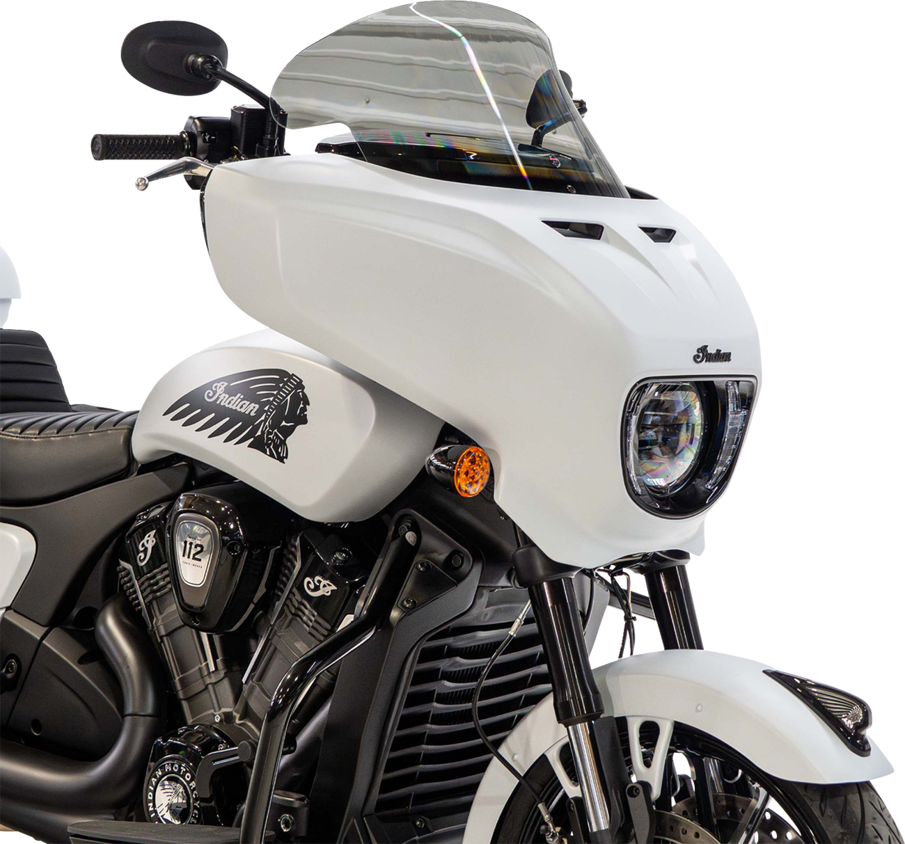 KLOCK WERKS Flare® Windshield - 12" - Tint - Chieftain PowerPlus/Roadmaster PowerPlus KWW-04-0658-T