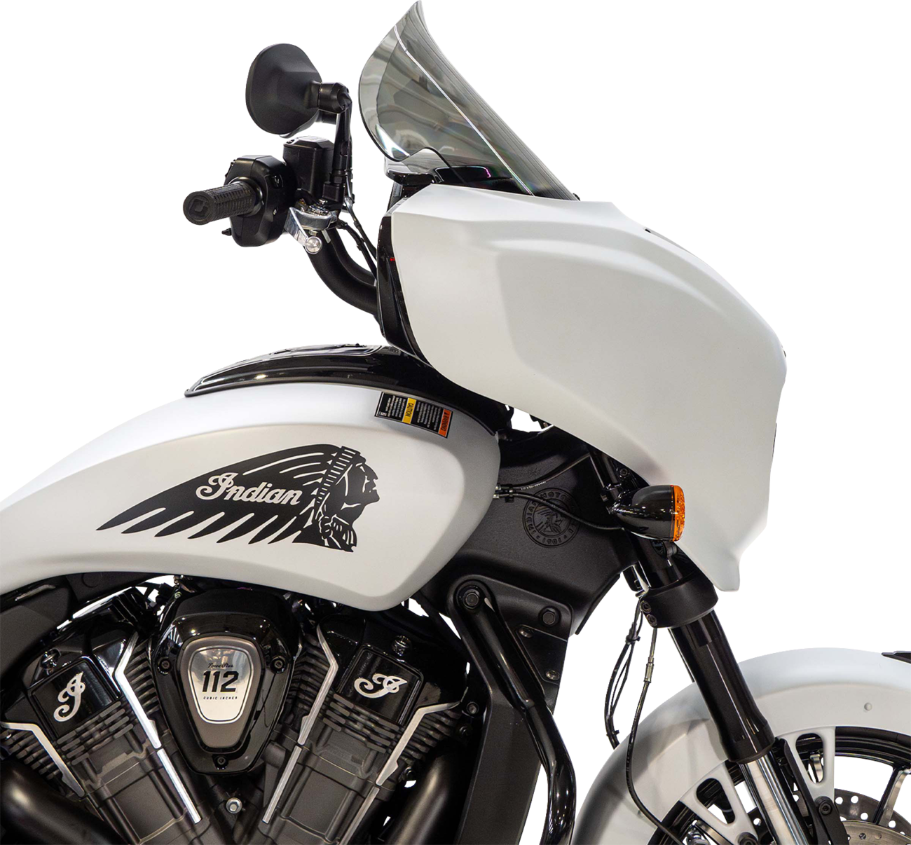 KLOCK WERKS Flare® Windshield - 12" - Tint - Chieftain PowerPlus/Roadmaster PowerPlus KWW-04-0658-T