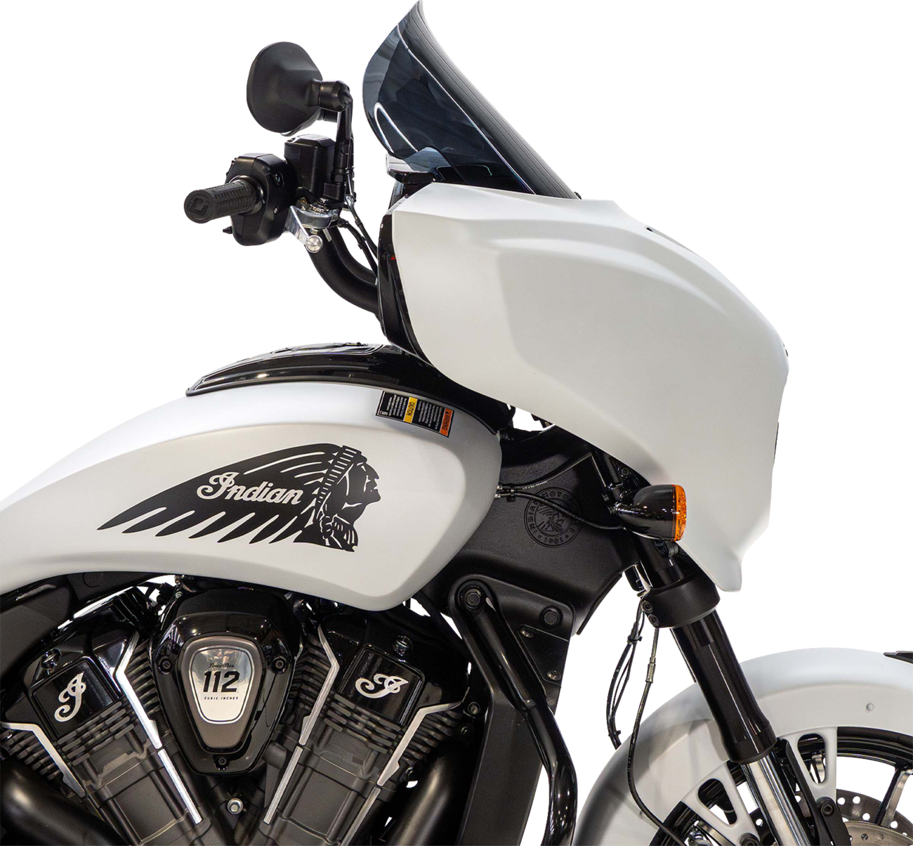 KLOCK WERKS Flare® Windshield - 12" - Dark Smoke - Chieftain PowerPlus/Roadmaster PowerPlus KWW-04-0658-DS