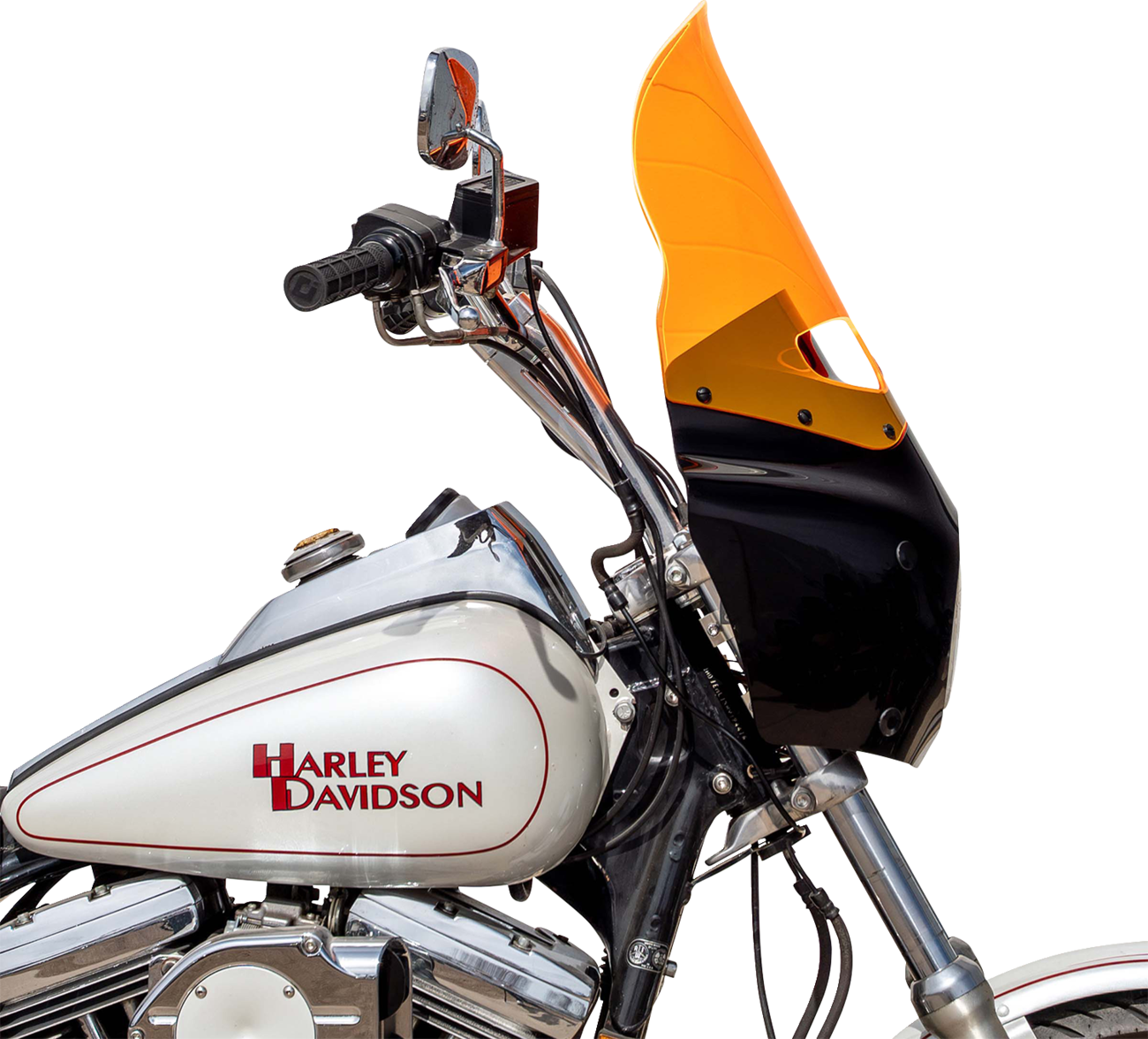 KLOCK WERKS Ice Flare® Windshield - 15" - Orange Ice - Road Warrior Fairing KWW-06-0615