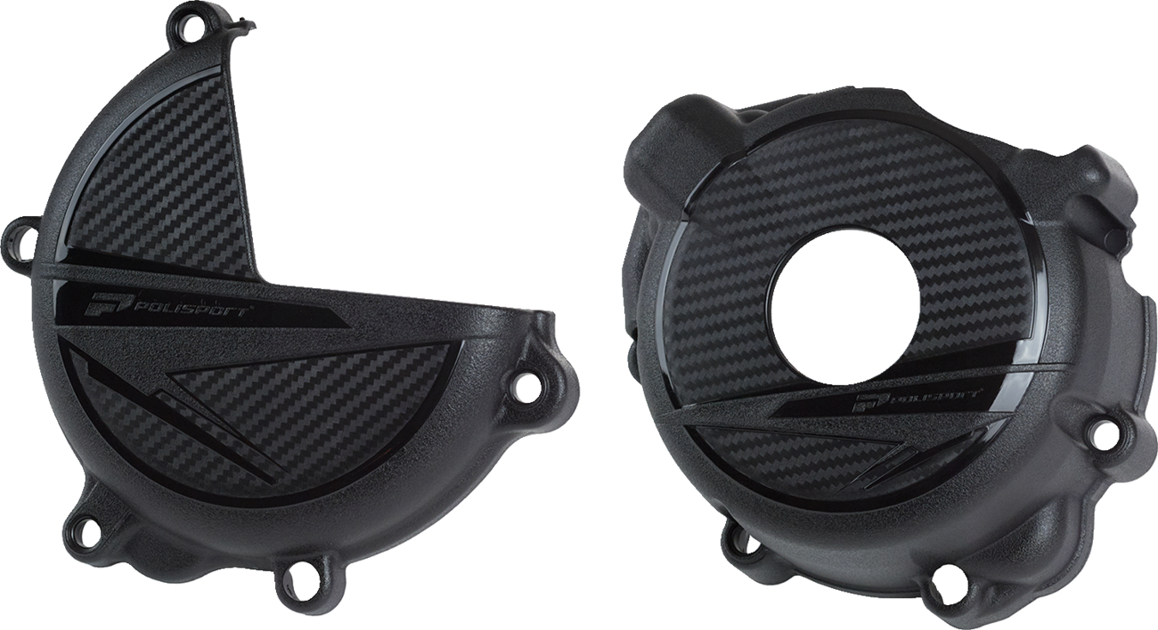 POLISPORT Clutch/Ignition Protection Kit - Black - Suzuki 91319