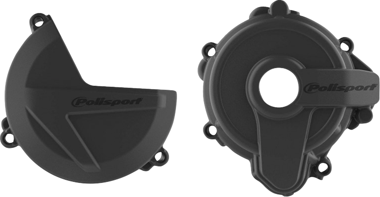 POLISPORT Clutch/Ignition Protection Kit - Black - Sherco 91004