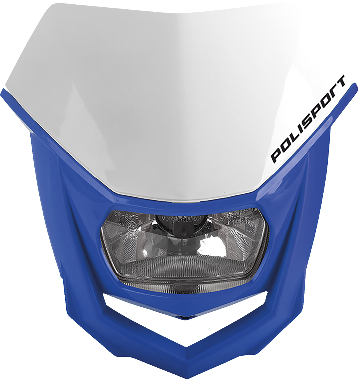POLISPORT Halo Headlight - White/Blue 8657400039
