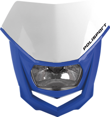 POLISPORT Halo Headlight - White/Blue 8657400039