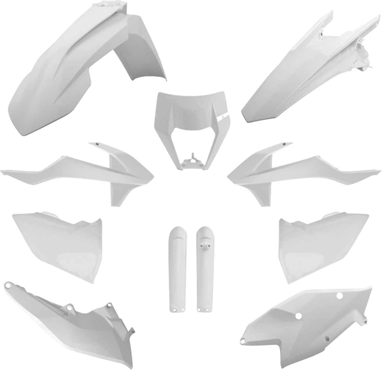 POLISPORT Full Body Kit - White - KTM - EX/XC '17-'19 91470