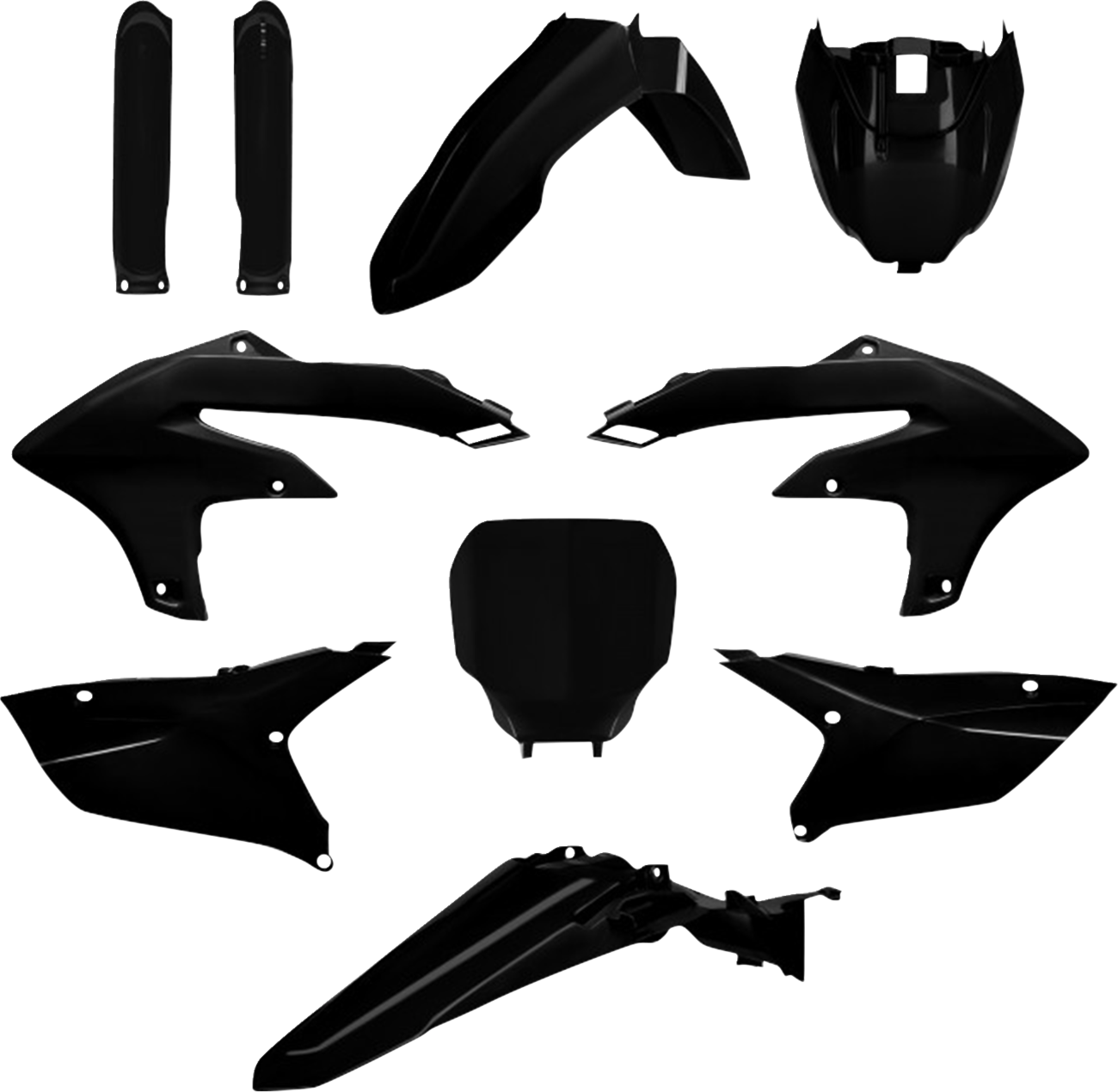 POLISPORT Full Plastic Kit - Black - Yamaha - YZ '23-'25 91612