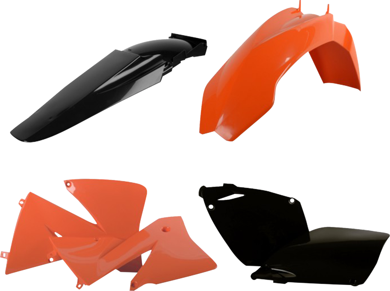 POLISPORT Standard Body Kit - Orange/Black - KTM - EX '01-'02 90101
