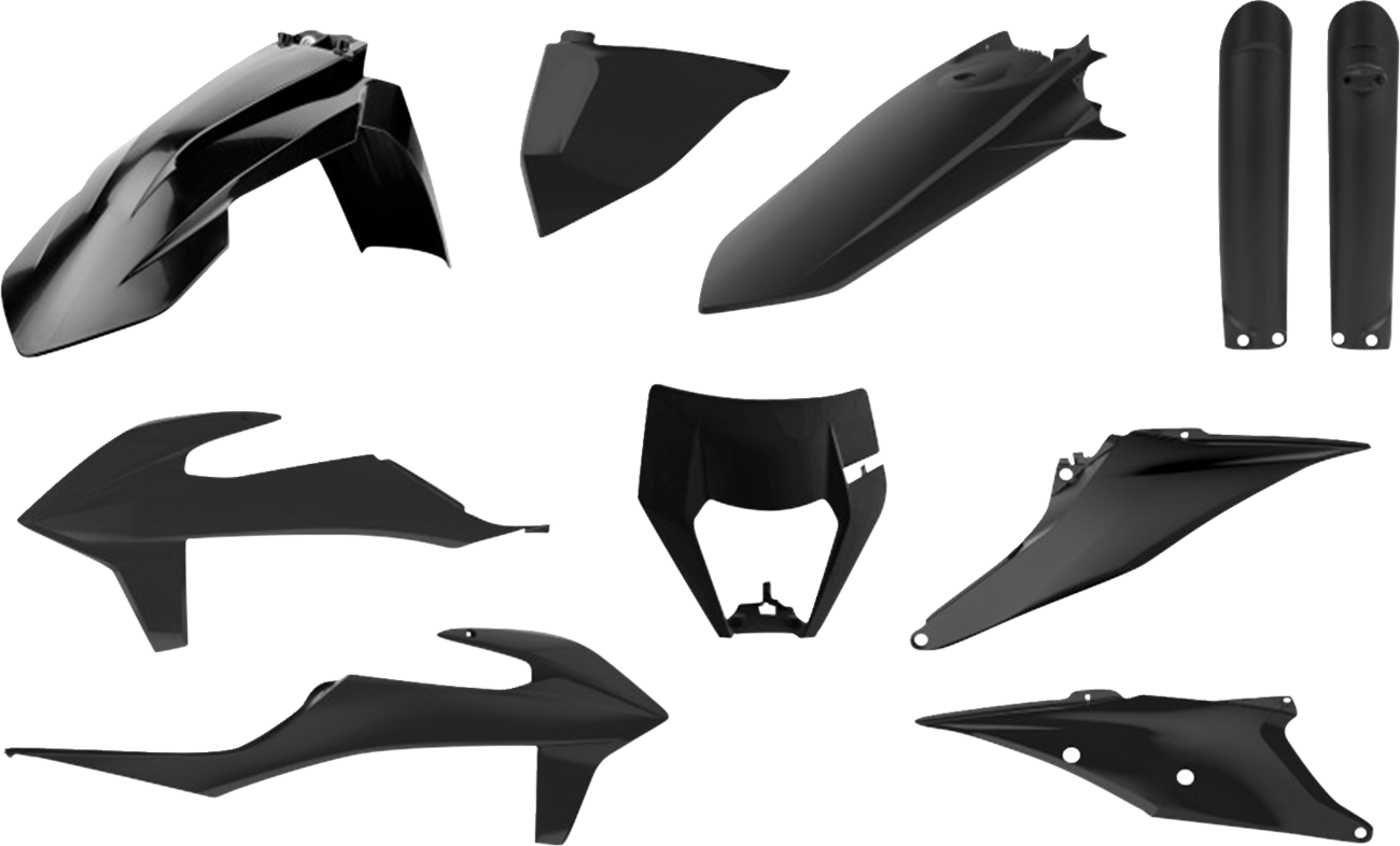 POLISPORT Full Body Kit - Black - KTM - EX/XC '20-'23 91017