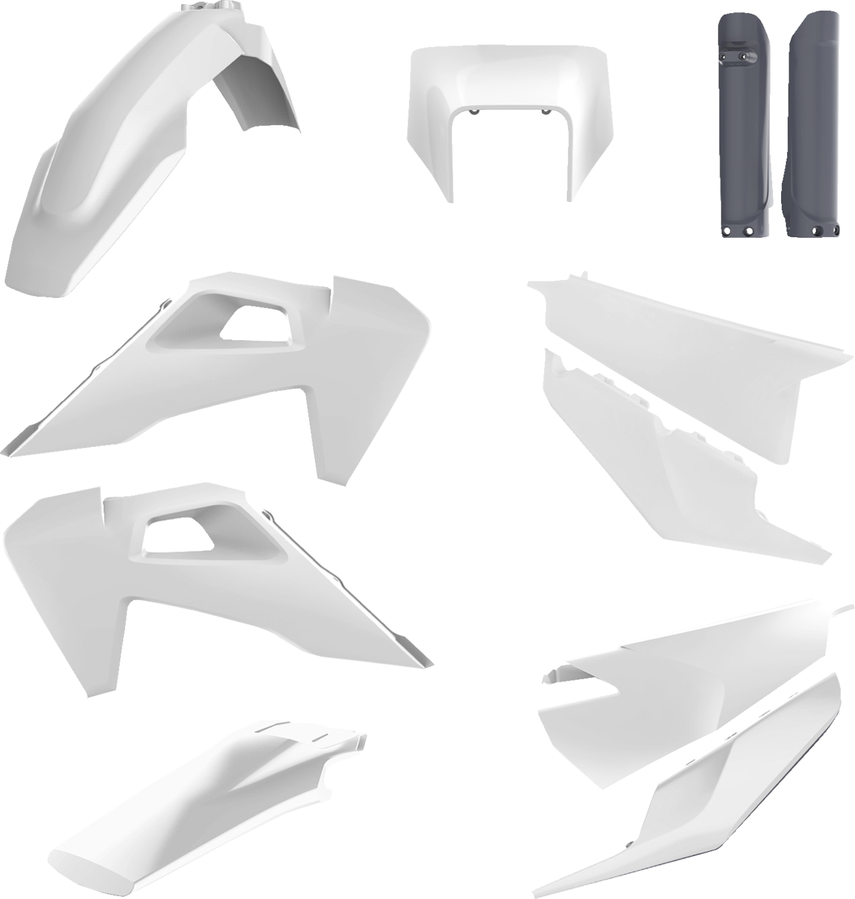 POLISPORT Full Body Kit - Black/White OEM '22 - Husqvarna - FE/TE '20-'23 91105