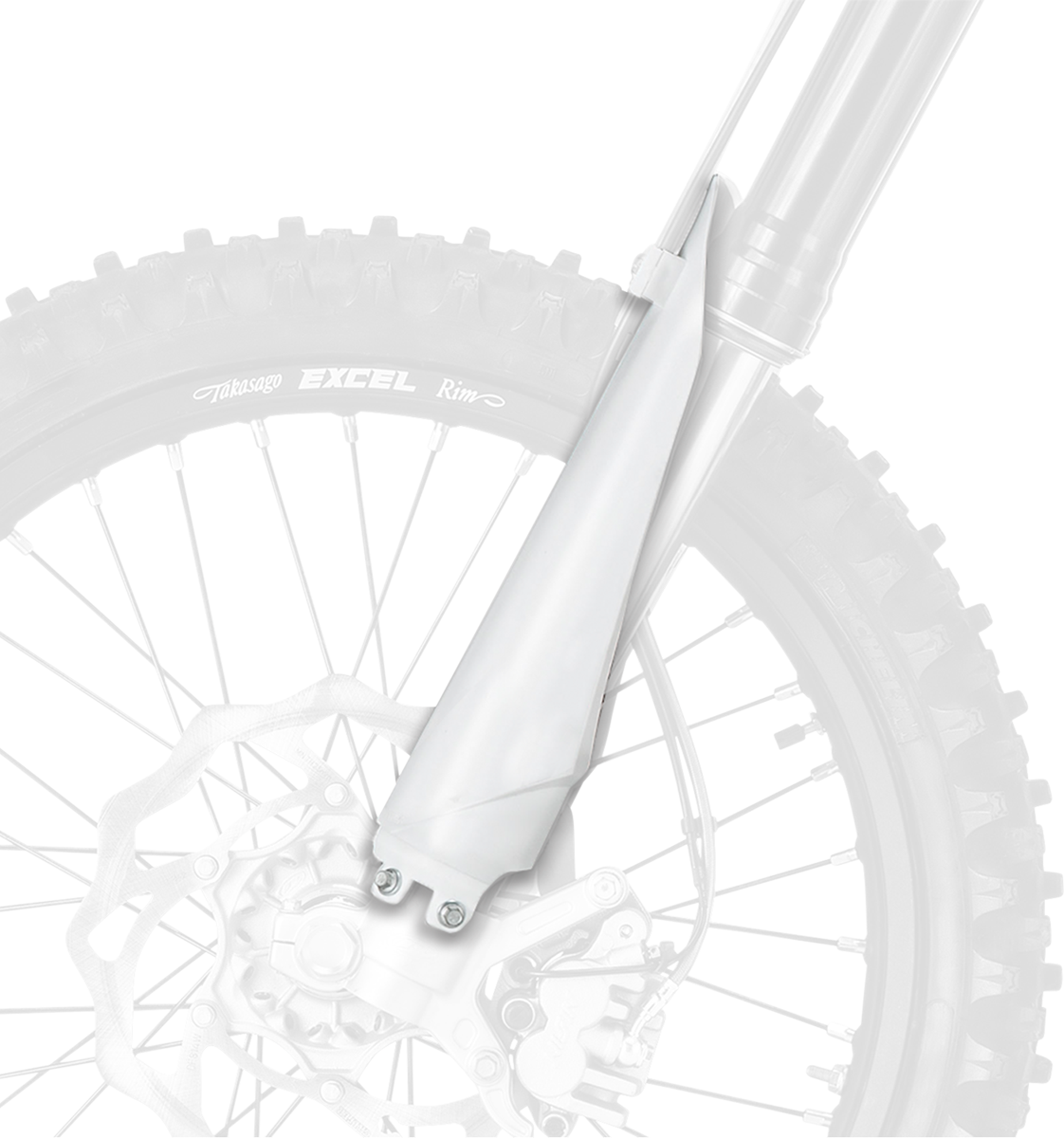POLISPORT Fork Guard Cover - White 8398700002