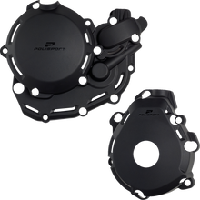 POLISPORT Engine Cover Protection Kit - Black - Gas Gas/Husqvarna/KTM 91377