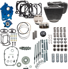 S&S CYCLE Power Pack - Water Cooled - 550G - Wrinkle Black w/Highlight - Chrome Pushrod Tubes - 114"/117" M8 310-1230D