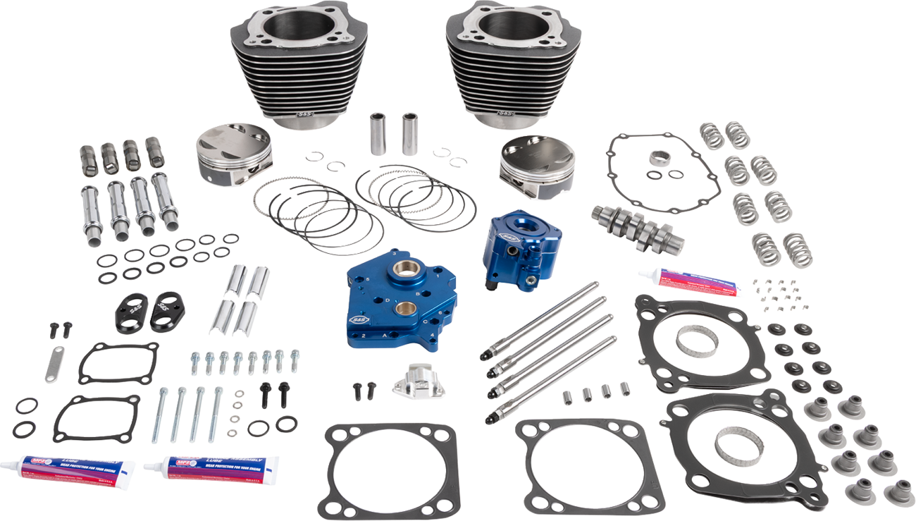 S&S CYCLE 132" Power Package - Oil Cooled - 496 Chain Drive - 310-1388A