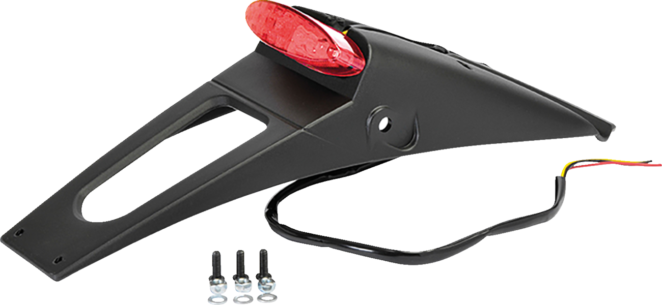 POLISPORT Taillight/License Plate Light - Black 8565900009