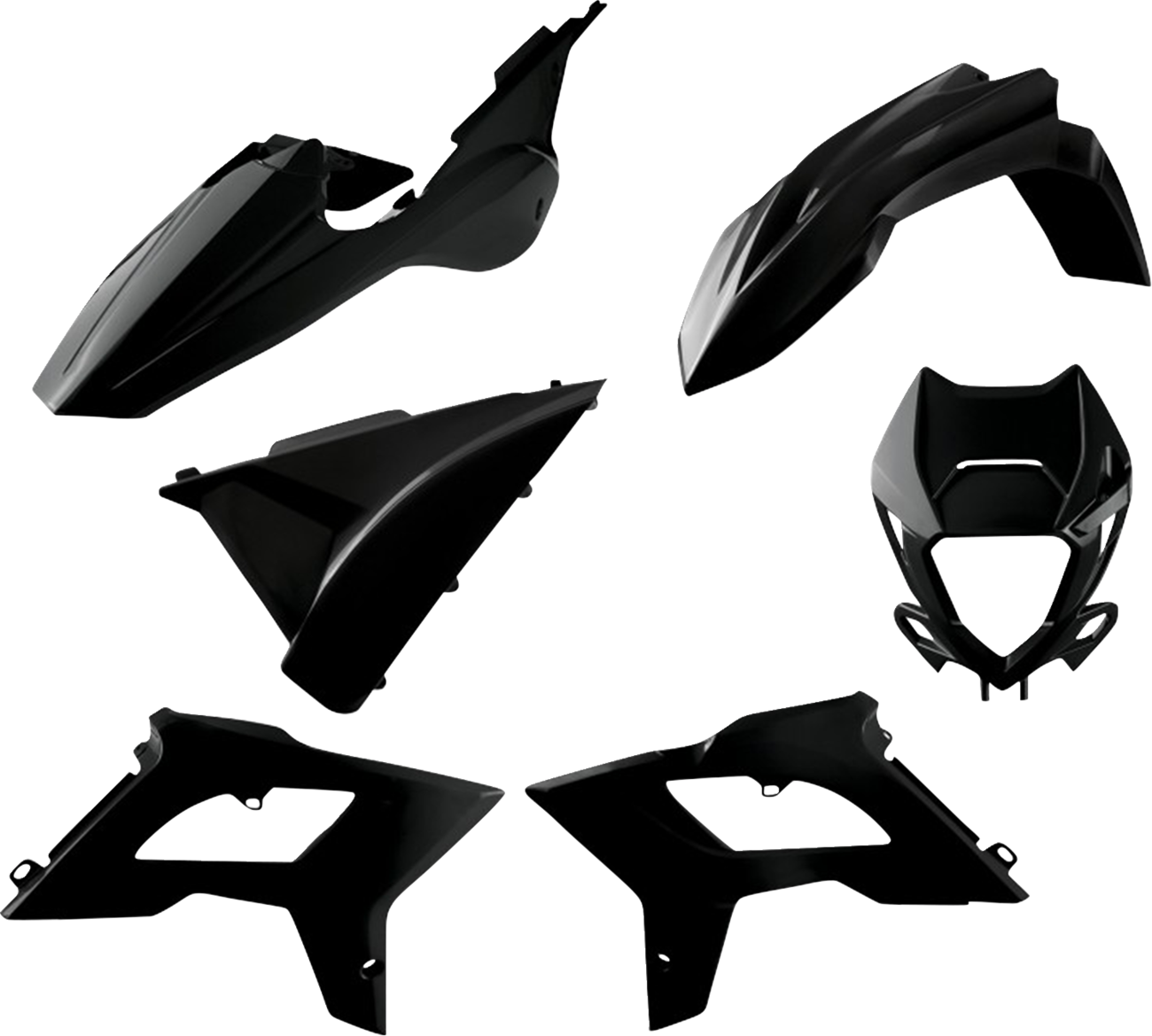 POLISPORT Standard Body Kit - Restyle - Black - Beta - Enduro-RR '18-'19 91077