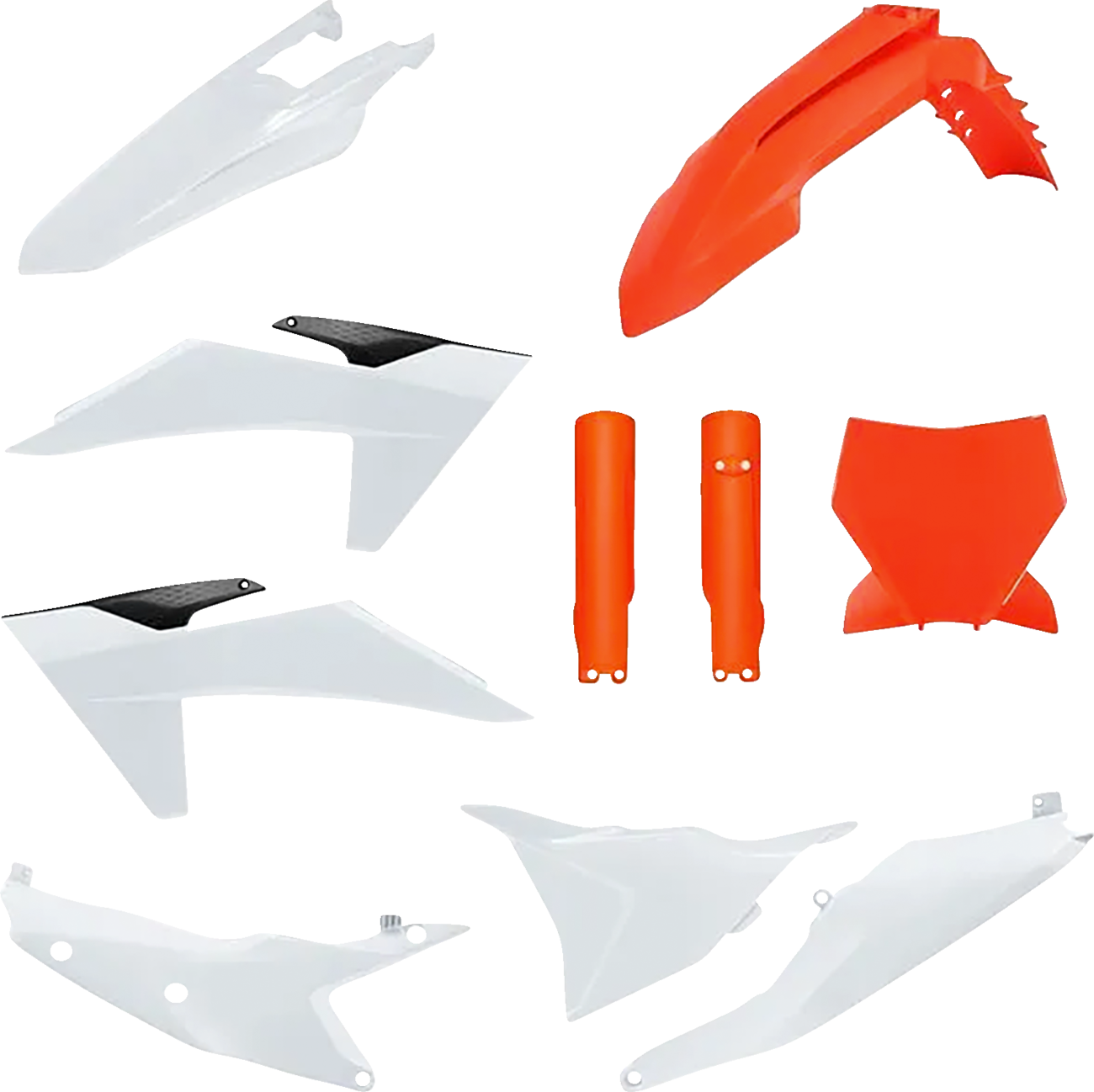 POLISPORT Full Body Kit - White/Orange OEM - KTM - SX/XC '23-'24 91286