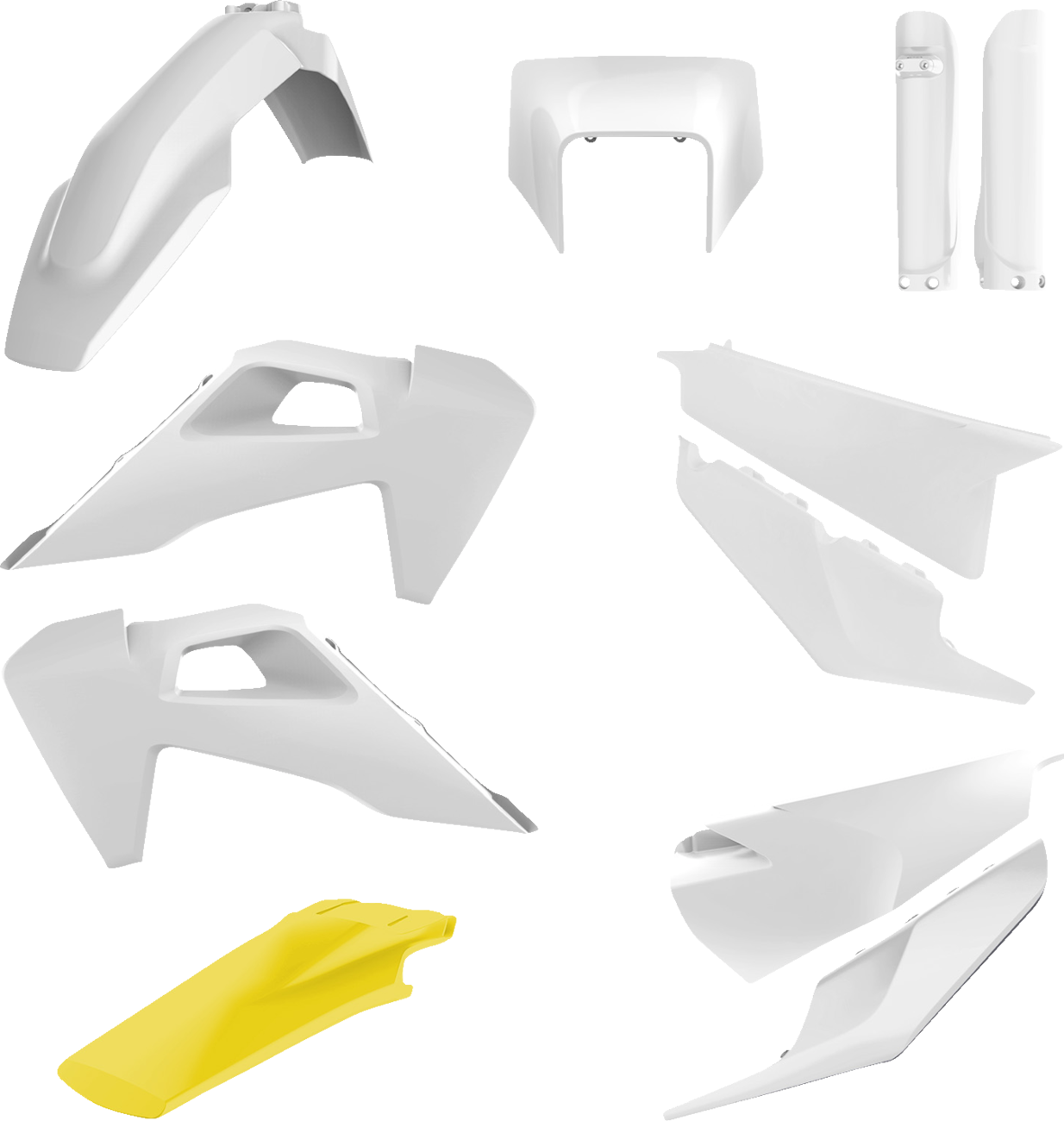 POLISPORT Full Body Kit - Yellow/White OEM '22-'23 - Husqvarna - FE/TE '20-'23 91324