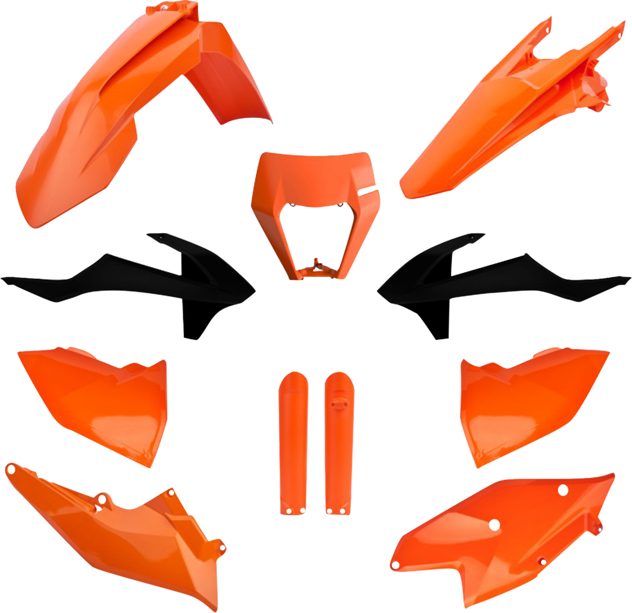 POLISPORT Full Body Kit - Black/Orange OEM - KTM - EX/XC '17-'19 91469