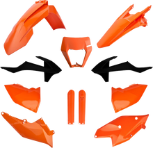 POLISPORT Full Body Kit - Black/Orange OEM - KTM - EX/XC '17-'19 91469
