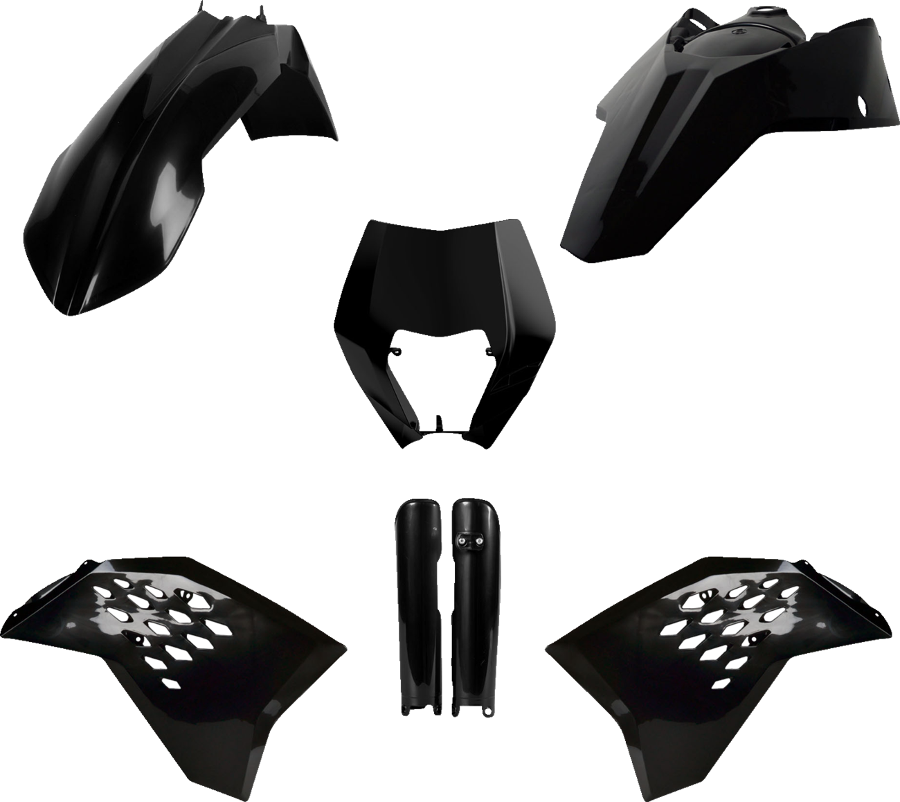 POLISPORT Full Body Kit - Black - KTM - EX/XC '08-'11 91458