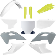 POLISPORT Full Plastic Kit - Gray/Yellow/White OEM '23-'24 - Husqvarna - FC/FX/TC/TX '23-'24 91100
