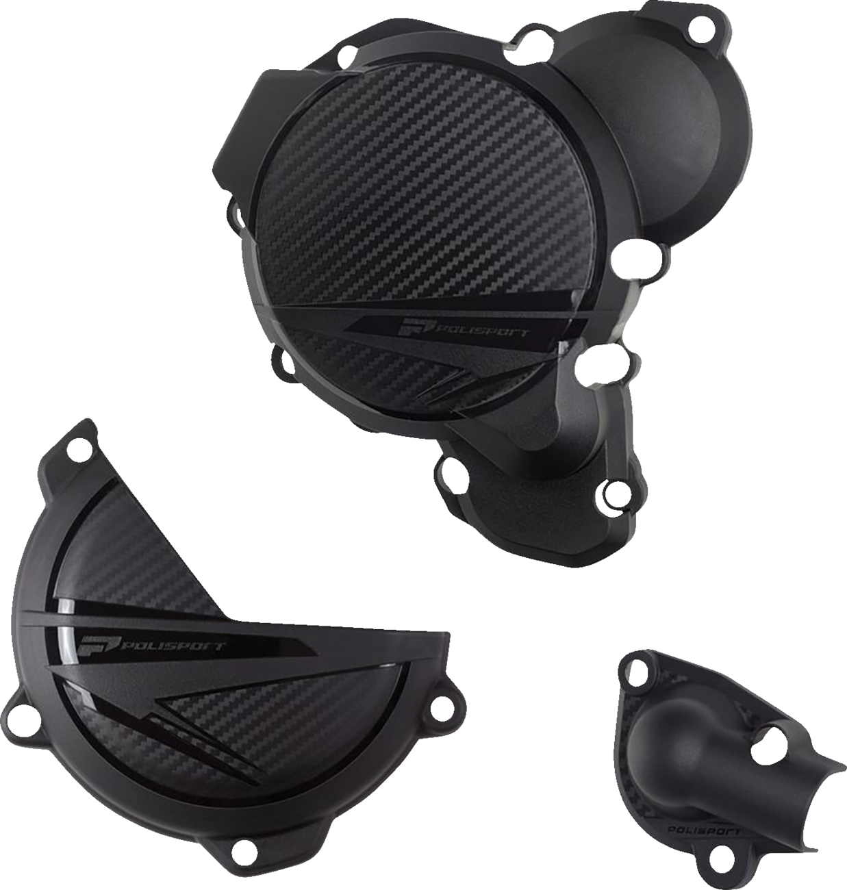 POLISPORT Clutch/Ignition Protection Kit - Black - Husqvarna/KTM 91375