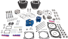 S&S CYCLE Power Package - Oil Cooled - 496 Chain Drive - Wrinkle Black w/Highlight - M8 310-1390A