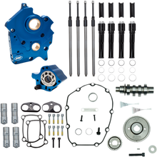 S&S CYCLE Cam Chest Kit - Oil Cooled - Gear Drive - 475 Cam - Black Pushrod Tubes - M8 310-1014B
