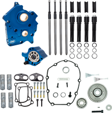 S&S CYCLE Cam Chest - Water Cooled - Gear Drive - Black Pushrod Tubes - M8 310-1260A