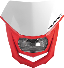 POLISPORT Halo Headlight - White/Red 8657400040