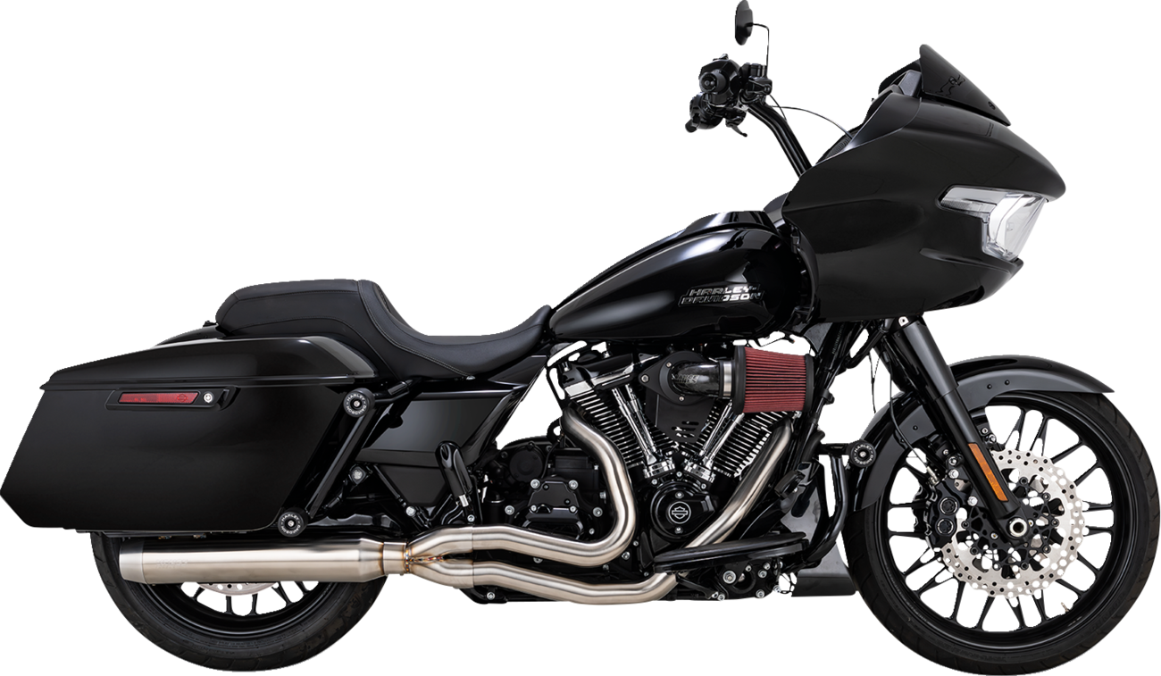 VANCE & HINES 2-into-1 Gaslighter Exhaust System with Heat Shields - M8 Touring - Brushed 27346