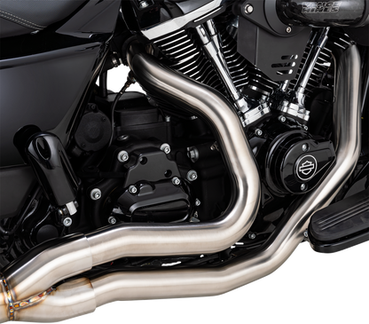 VANCE & HINES 2-into-1 Gaslighter Exhaust System with Heat Shields - M8 Touring - Brushed 27346